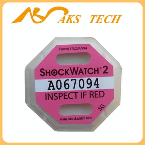Shockwatch 2 impact color changging sticker
